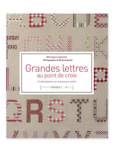 ABC XL + Livre "Grandes lettres au point de croix" Marie Claire Idées