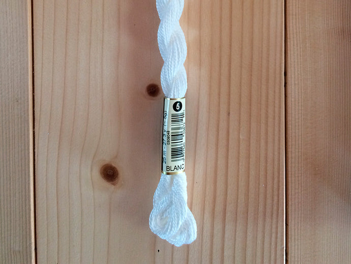 Coton perlé n°5 Blanc