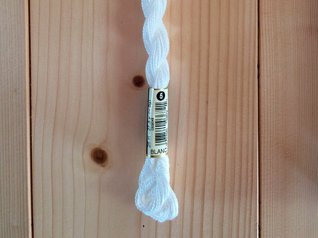 Coton perlé n°5 Blanc
