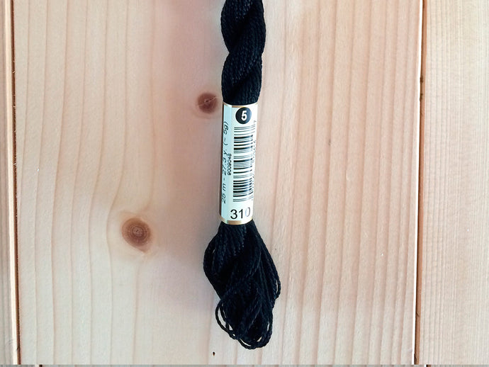 Coton perlé n°5 Noir