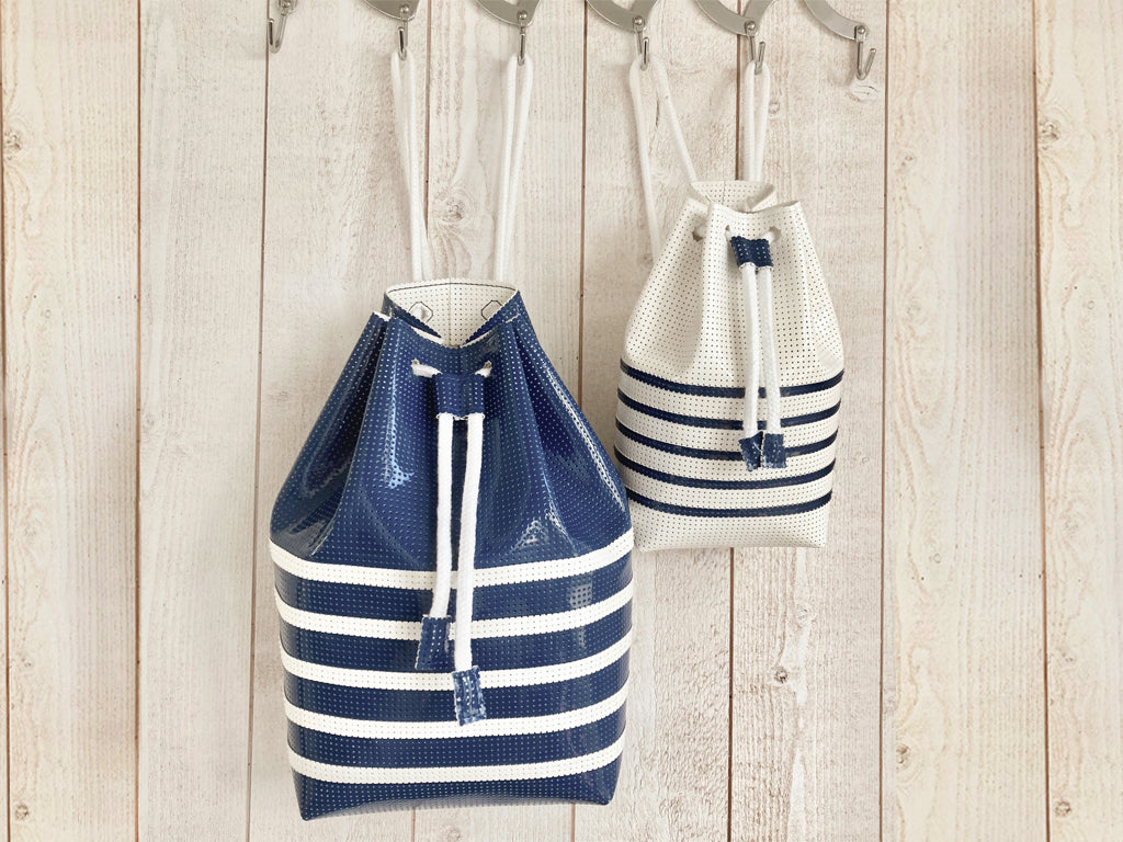Duo de sacs à dos rayures marinières