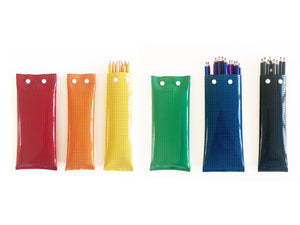 Étuis colorés en Vinyle laqué perforé®