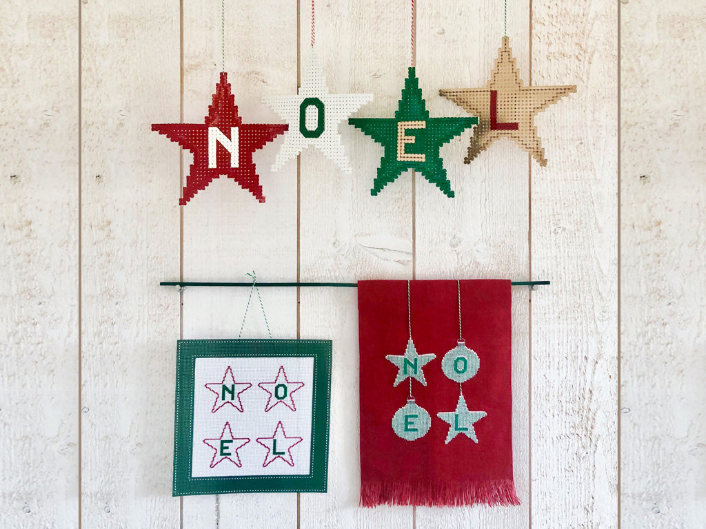 Kit Déco étoile De Noël En Bois à Tisser - DIY Couronne, Pendentif - Inclut Corde, Perles, Aiguilles - Lot De 3