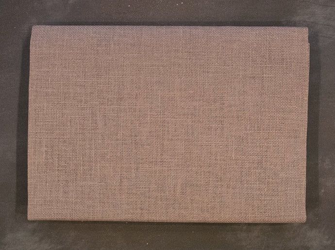 Étamine de lin 12 fils Taupe
